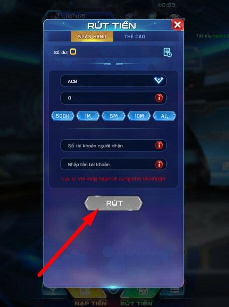 Hướng dẫn nạp và rút tiền tại Win79 2 Rút tiền game Win79
